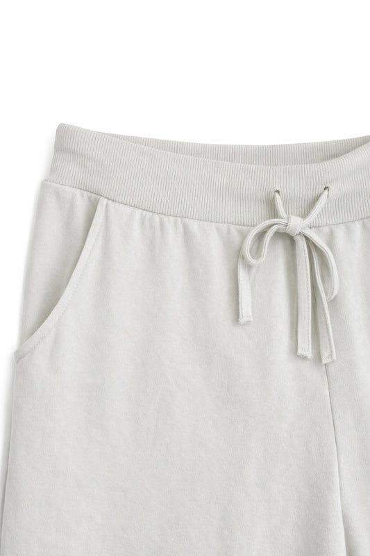 Cotton Elasticated Waist Drawstring Double Pocket Italia Joggers - Beige