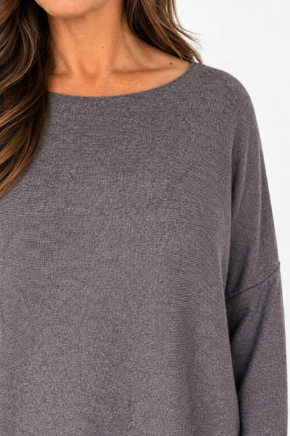 Soft Knit Tuscany Top - Chocolate