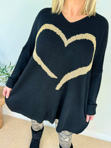 Golden Heart Knit Jumper AW24