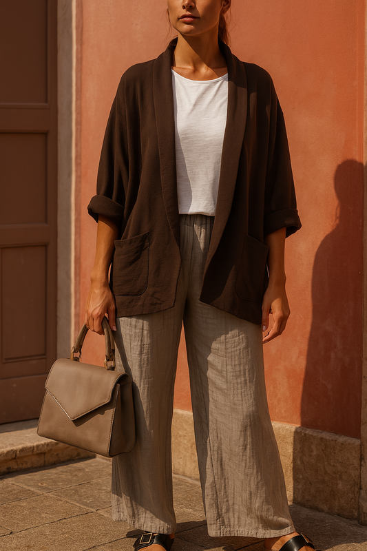 Lavinia Italia Blazer - Chocolate