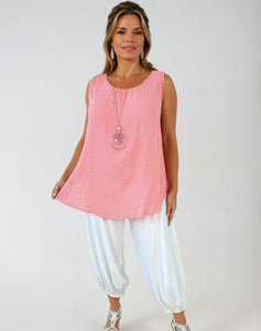 Tara Harem Pant - Crisp White