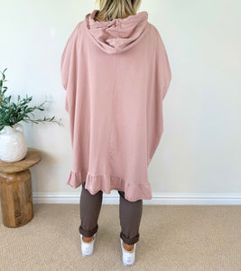 Frill Bottom Cotton Lexi Hoodie SS24