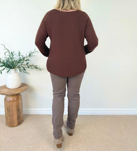 Soft Knit Venice Jumper AW24 - Chocolate