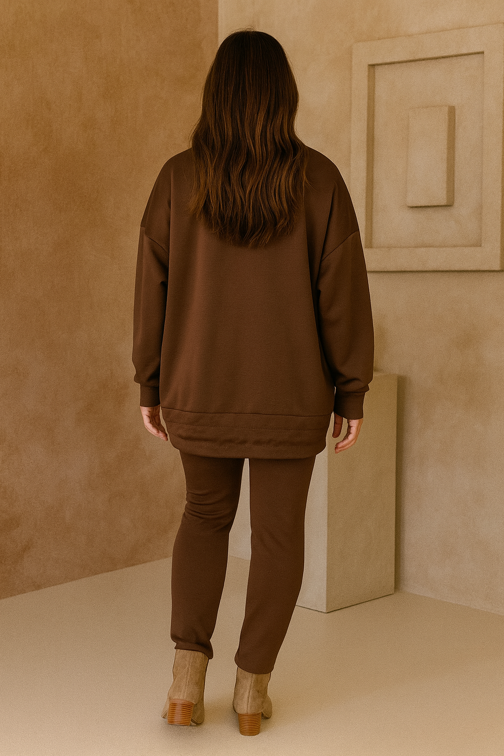 Double Pocket Gold Zip Angelica Jacket - Chocolate