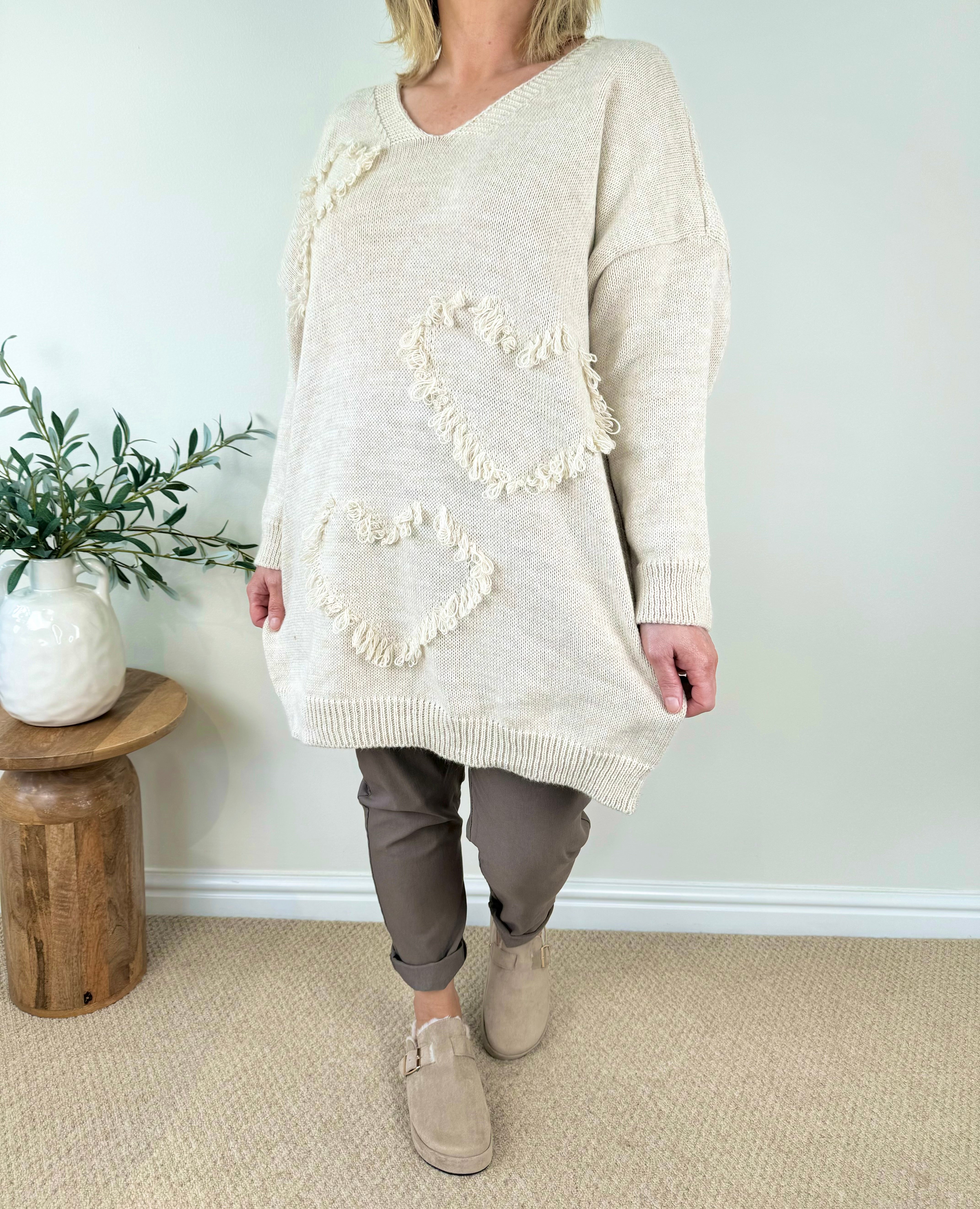 Soft Knit Gianna Heart Jumper AW24