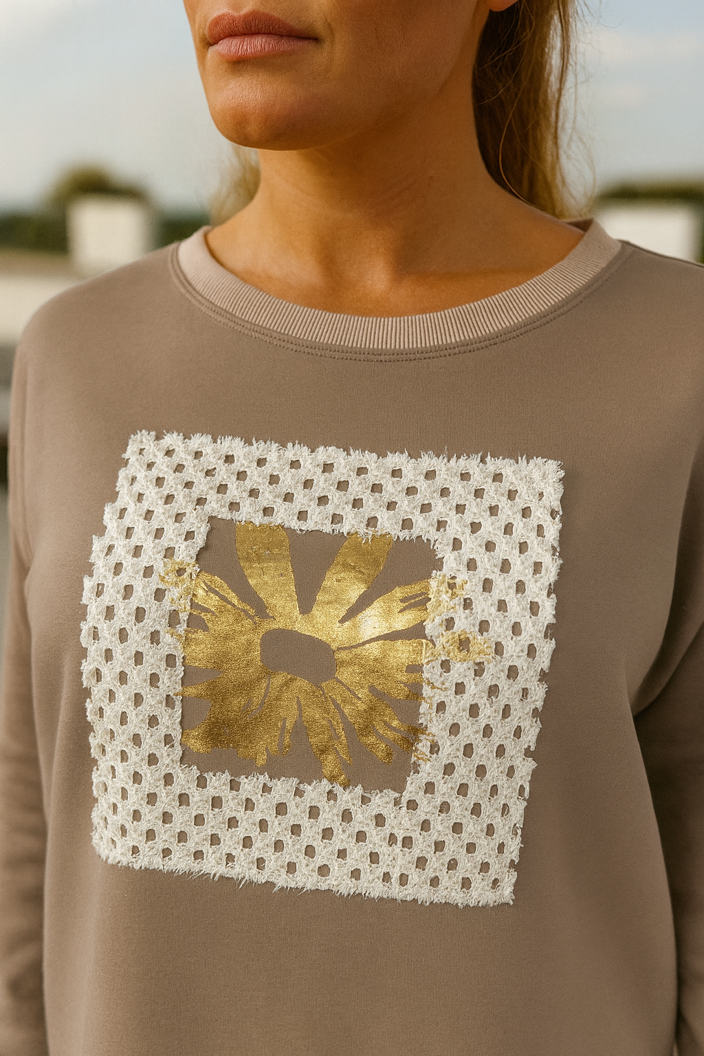 Golden Fleur Aurelia Bloom Top - Mocha