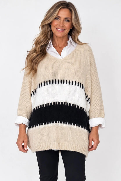 Soft Knit Parla Top - Beige