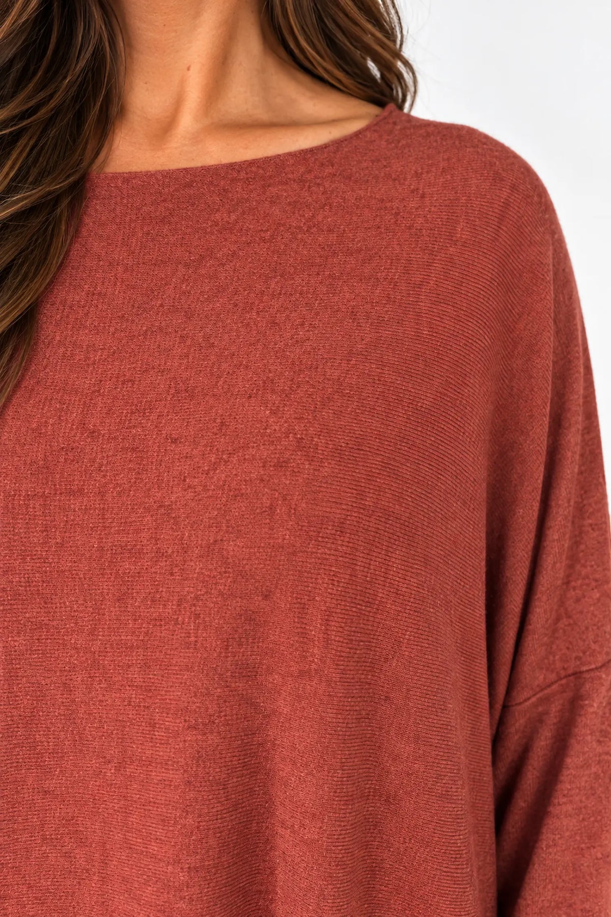 Soft Knit Tuscany Top - Spice Terracotta