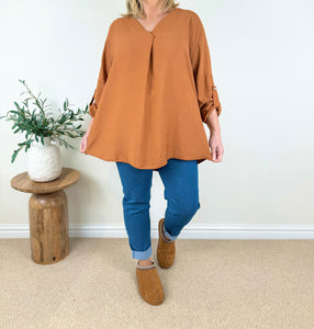 Button Sleeve Alexi Top AW24