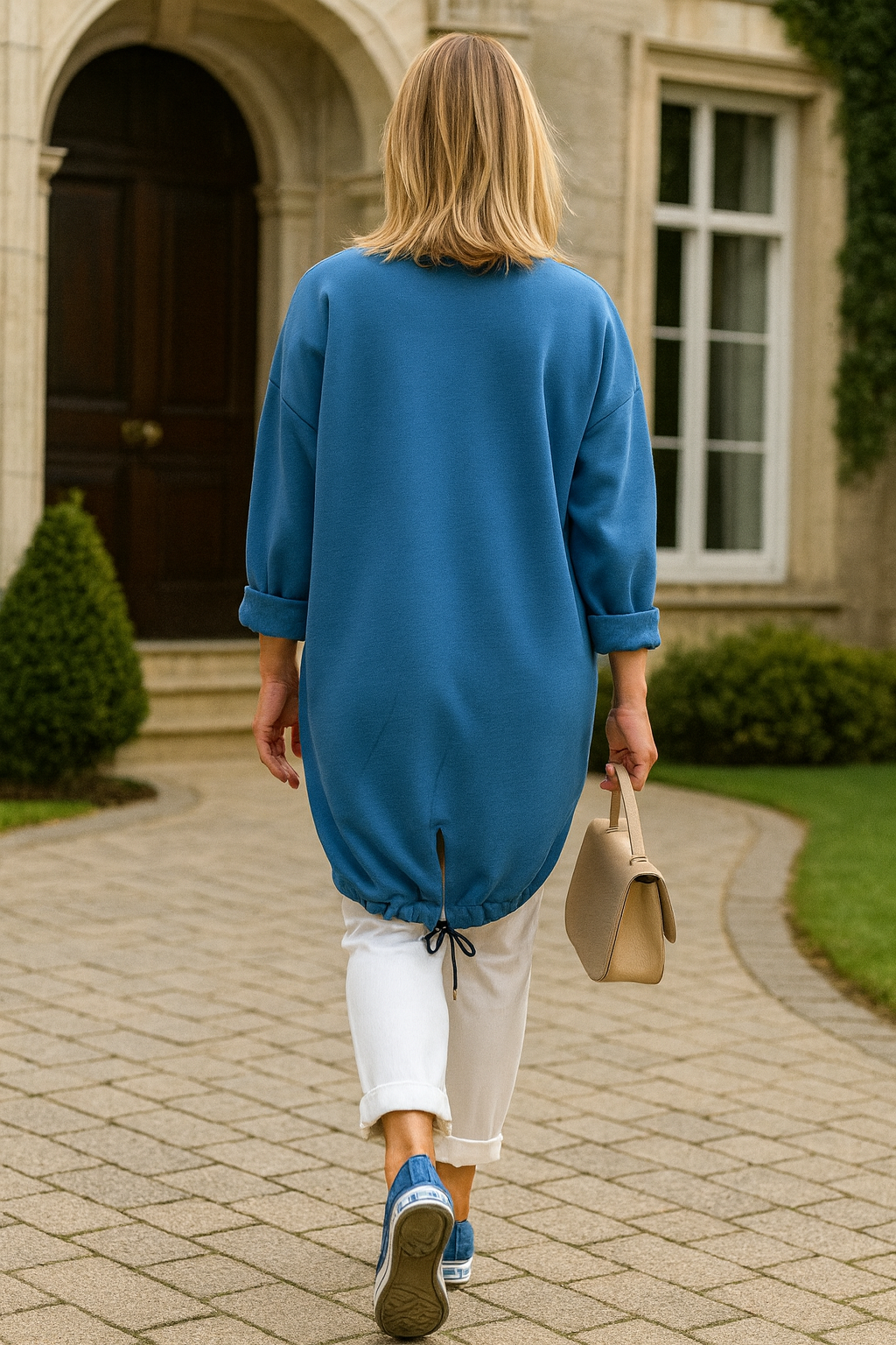 Norderney Badge Detail Sweatshirt - Denim