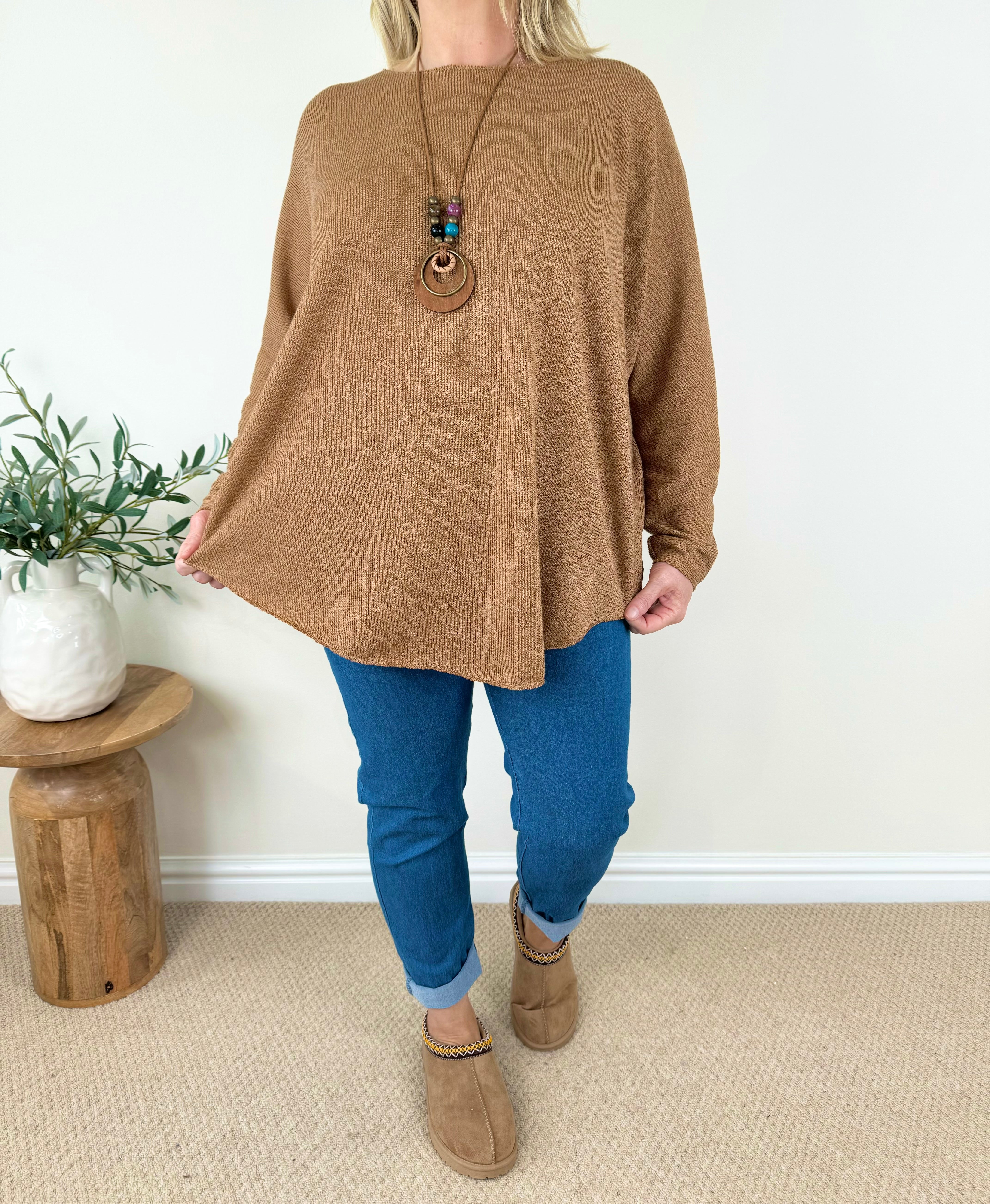 Fine Knit Lucia Necklace Top AW24