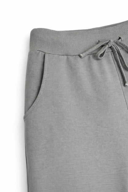 Cotton Elasticated Waist Drawstring Double Pocket Italia Joggers - Mocha