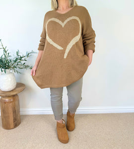 Golden Heart Knit Jumper AW24