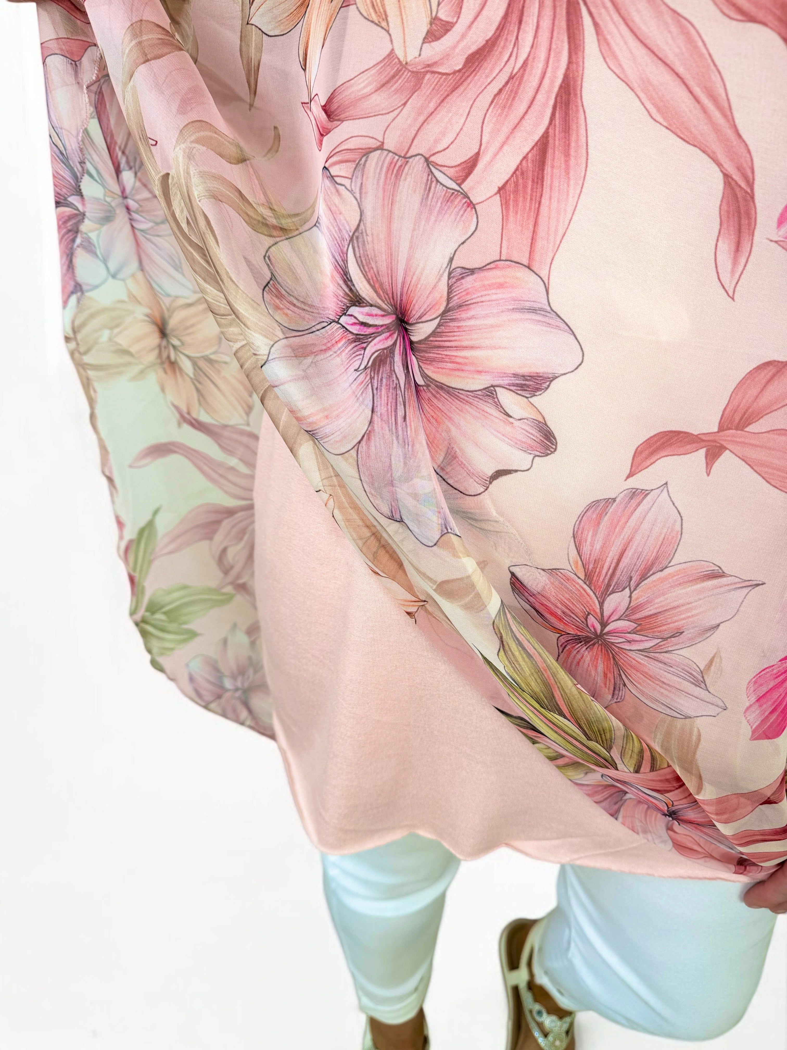 Fully Lined Sarissa Chiffon - Petal Pink