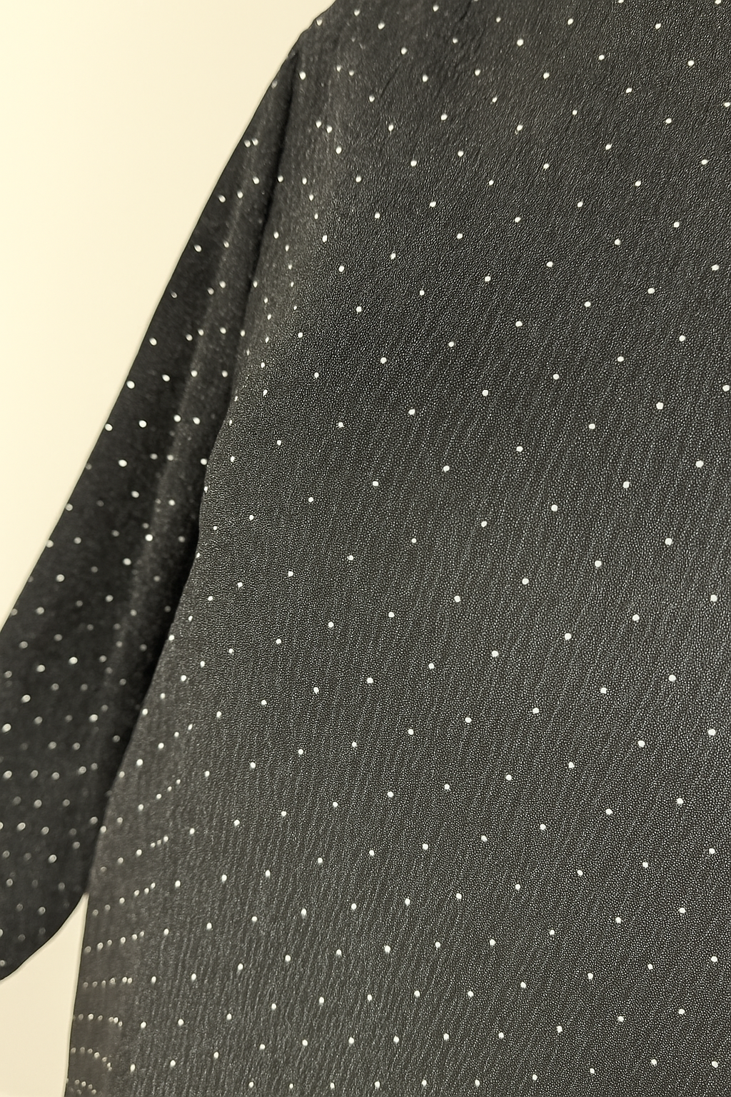 Diamanté Detail Shimmer Veronica Top - Black