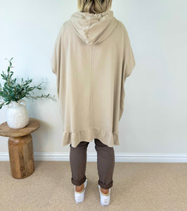 Frill Bottom Cotton Lexi Hoodie SS24