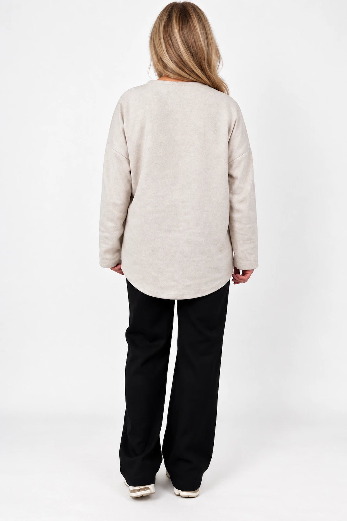 Seam Front Double Pocket Drawstring Waist Francis Everyday Pants - Black