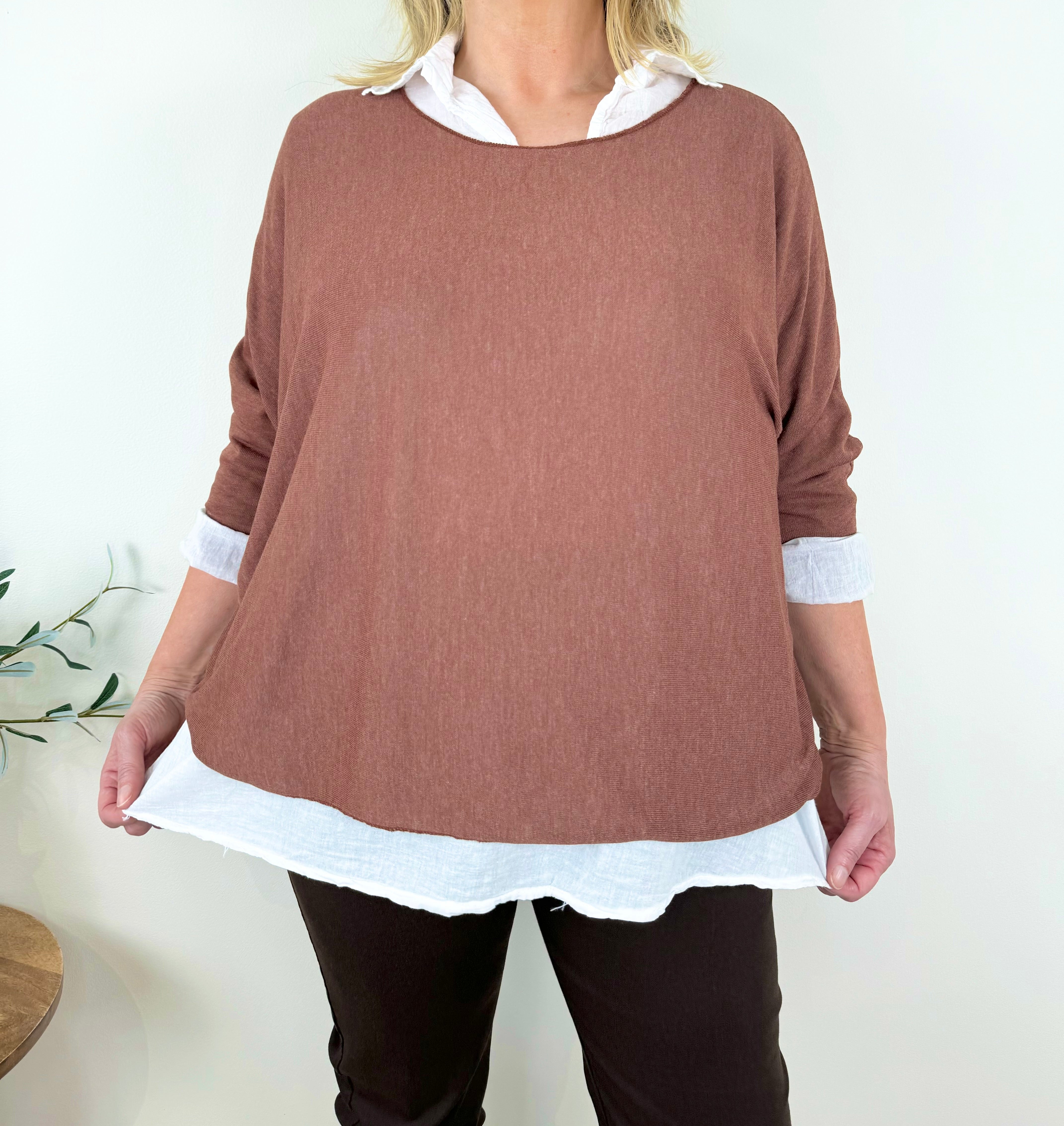 Pure Cotton Two In One Monaco Top AW24