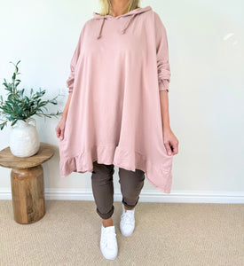 Frill Bottom Cotton Lexi Hoodie SS24