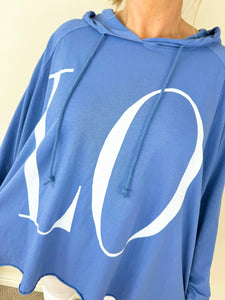 Pure Cotton LOVE Hooded Top SS24