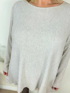 Wool Mix Ribbed Knit Amalfi Top AW24