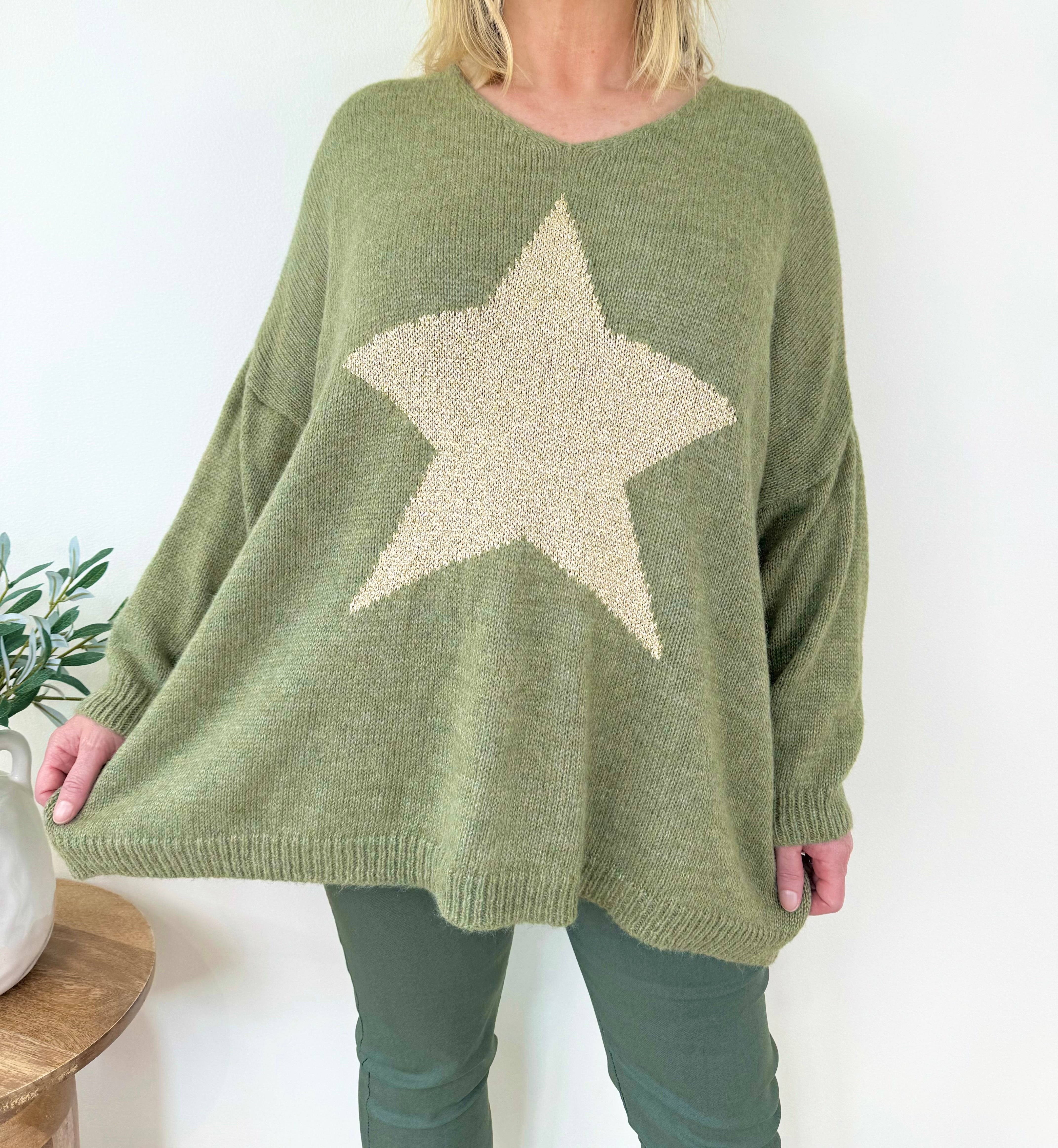 Wool Mix Premium Knit Gold Star Camilla Jumper AW24