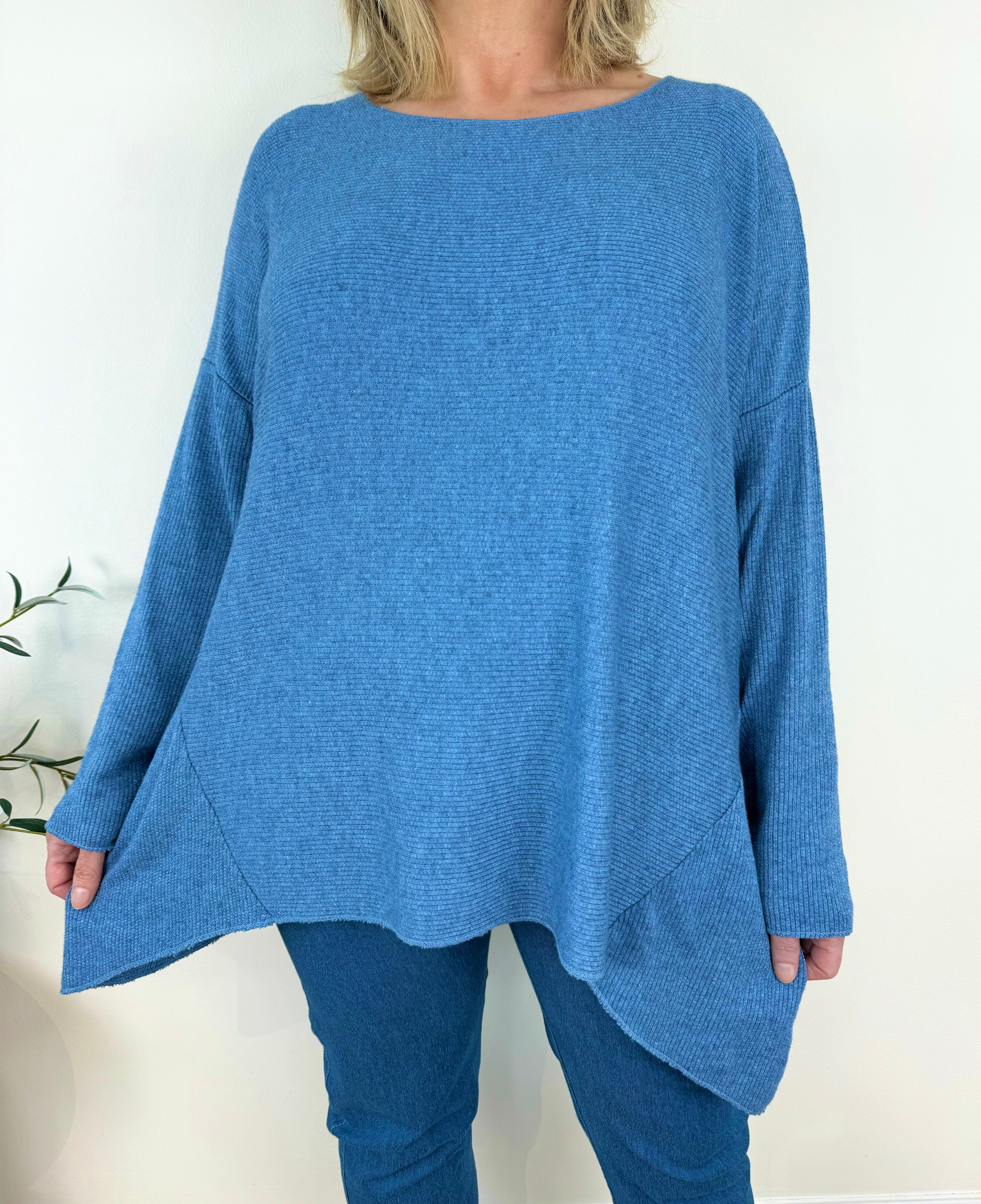 Wool Mix Ribbed Knit Amalfi Top AW24