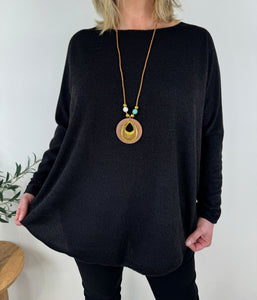 Fine Knit Lucia Necklace Top AW24