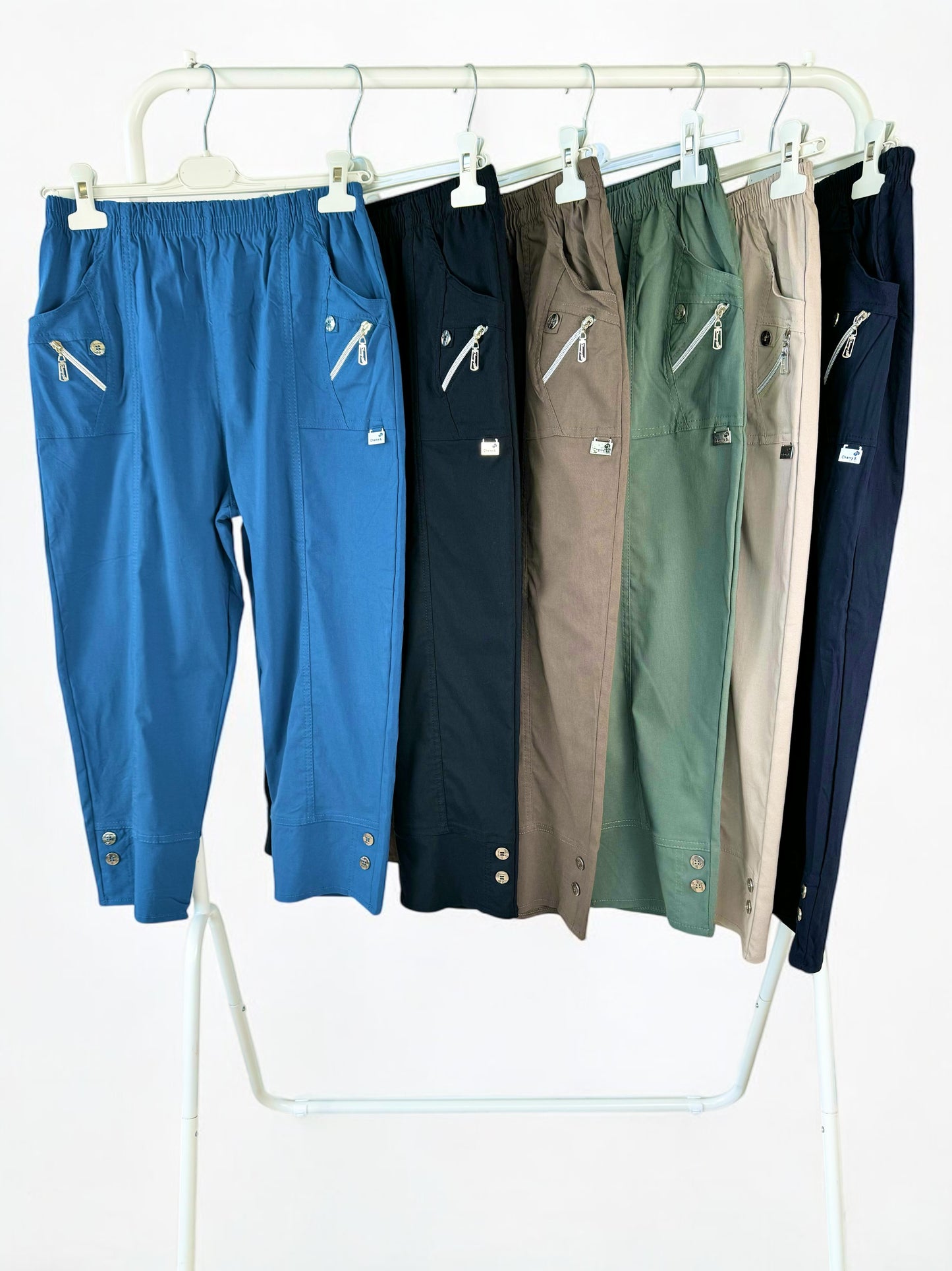 Cotton Cherry Berry Pants - Black