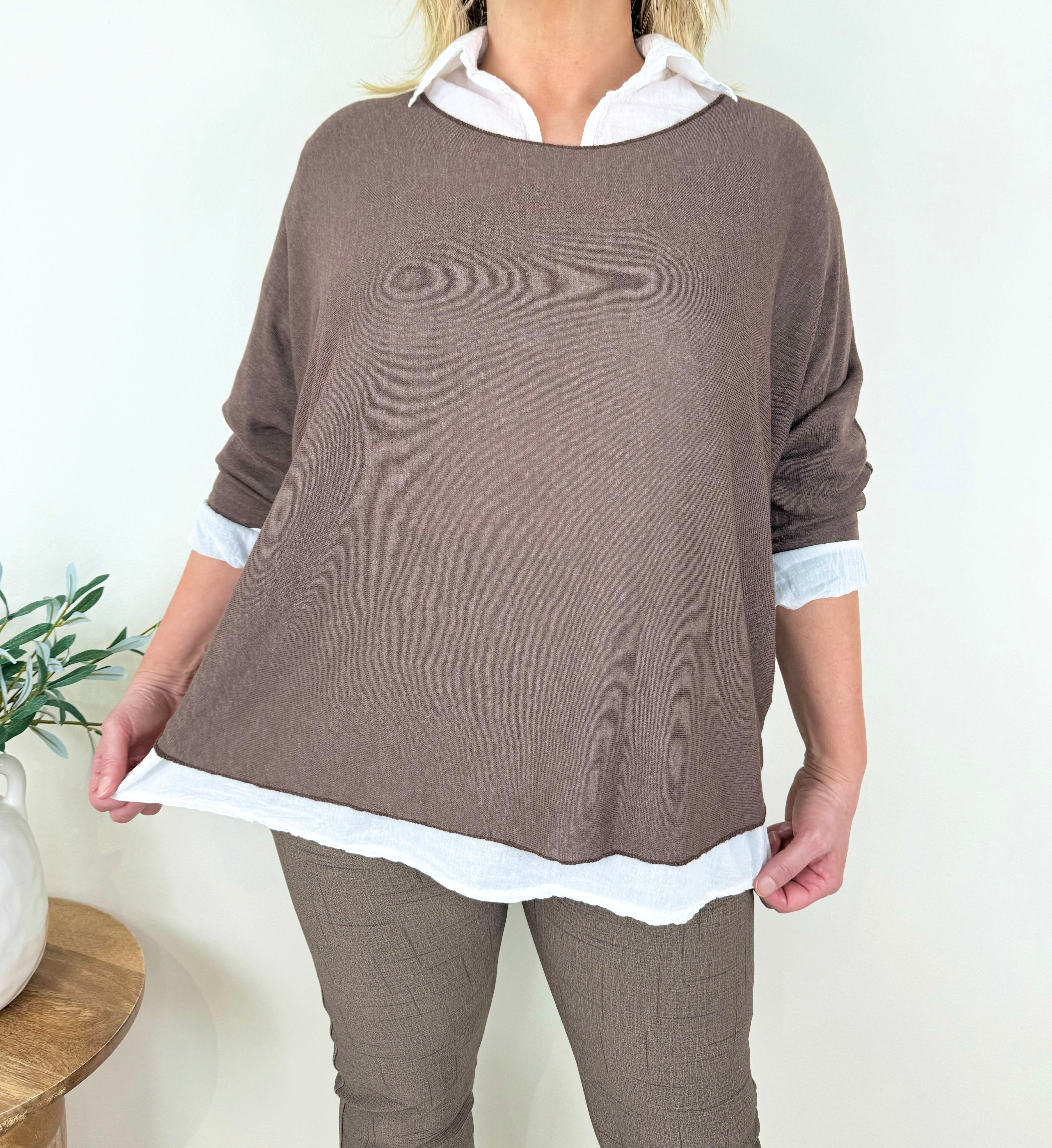 Pure Cotton Two In One Monaco Top AW24