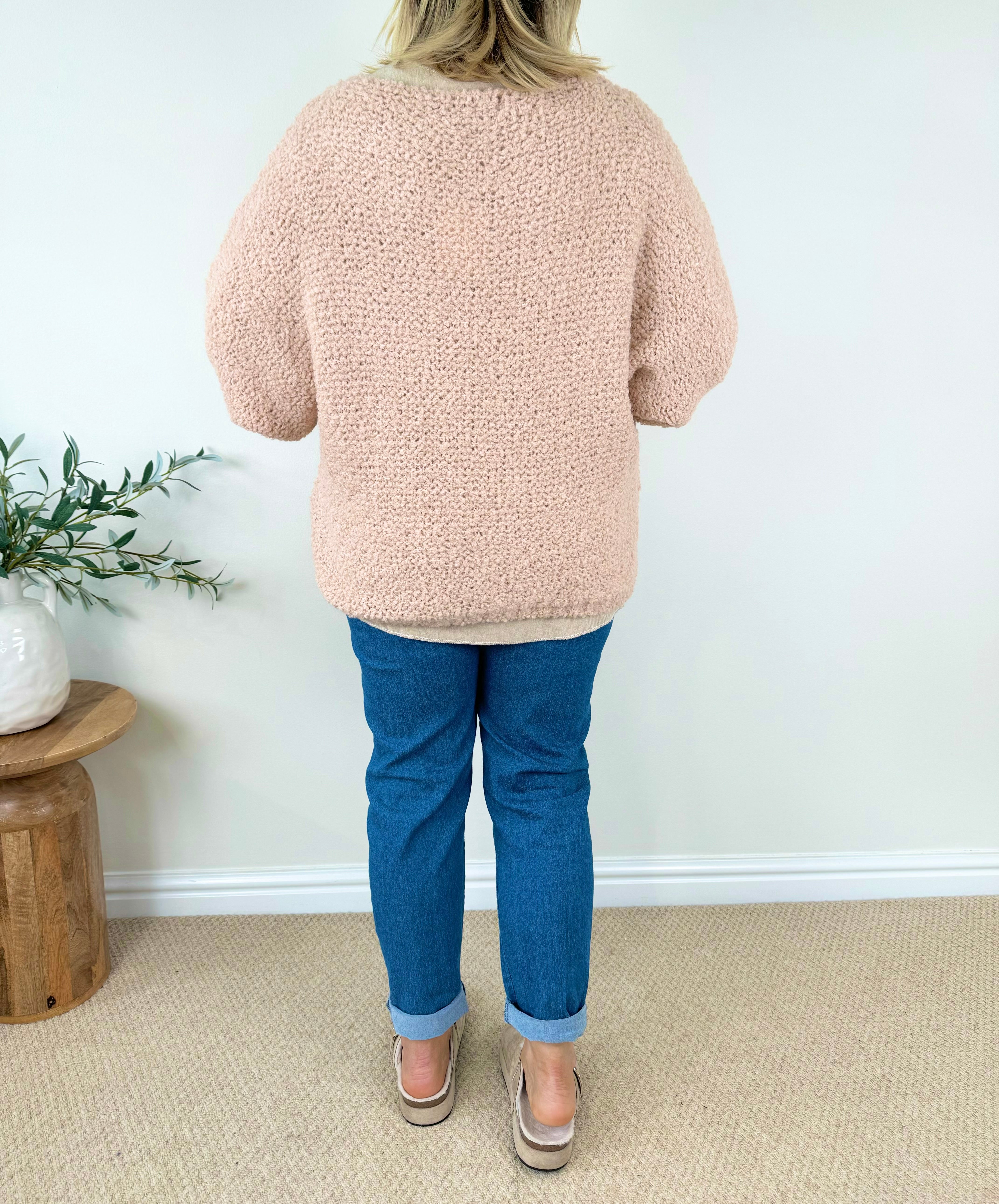 Wool Mix Popcorn Cable Knit Liana Jumper AW24