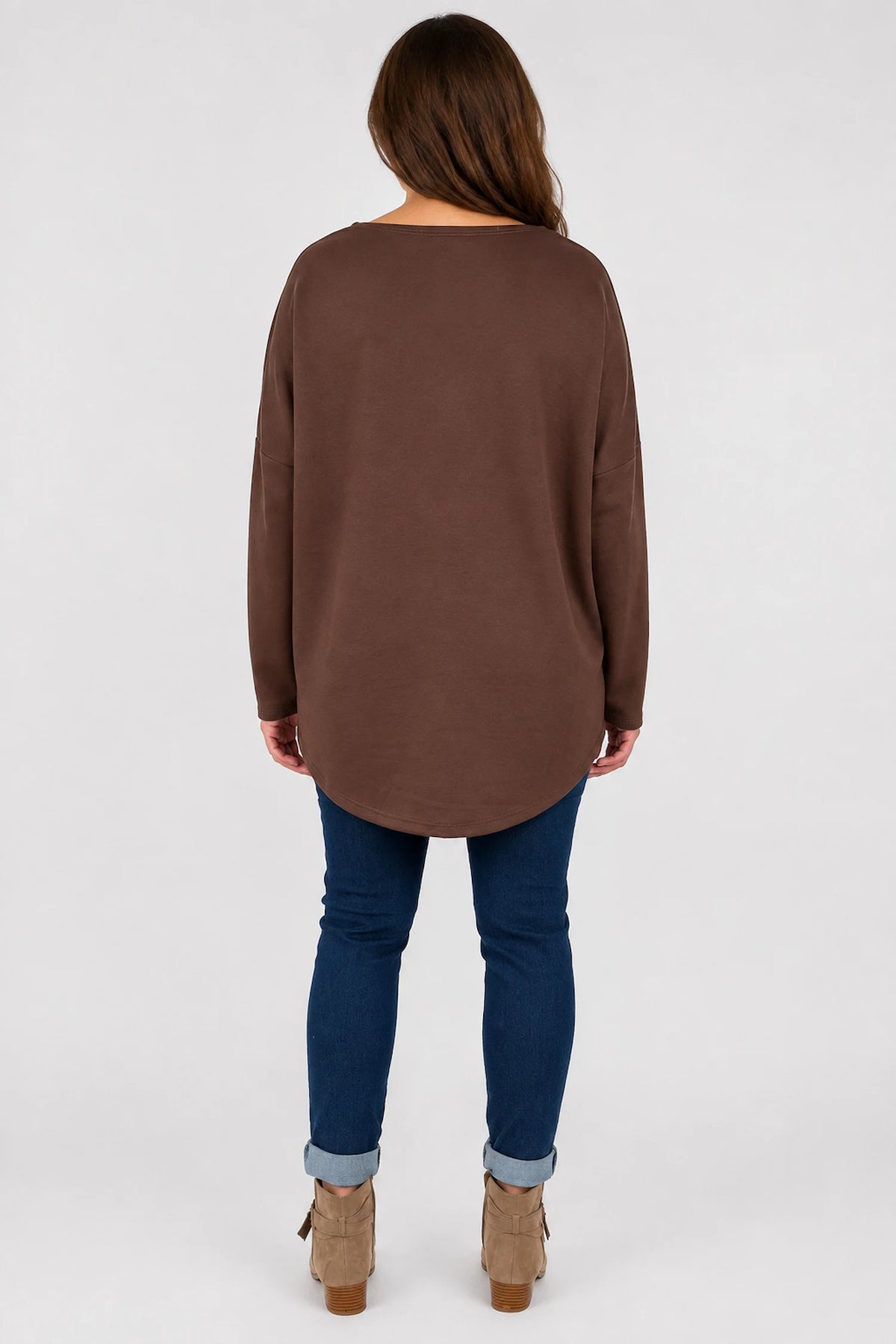 Florenzi Everyday Necklace Top - Chocolate