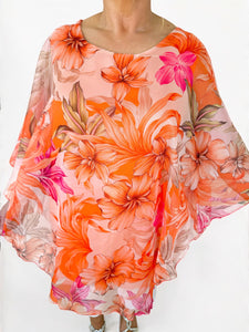 Fully Lined Sarissa Chiffon - Fresh Orange