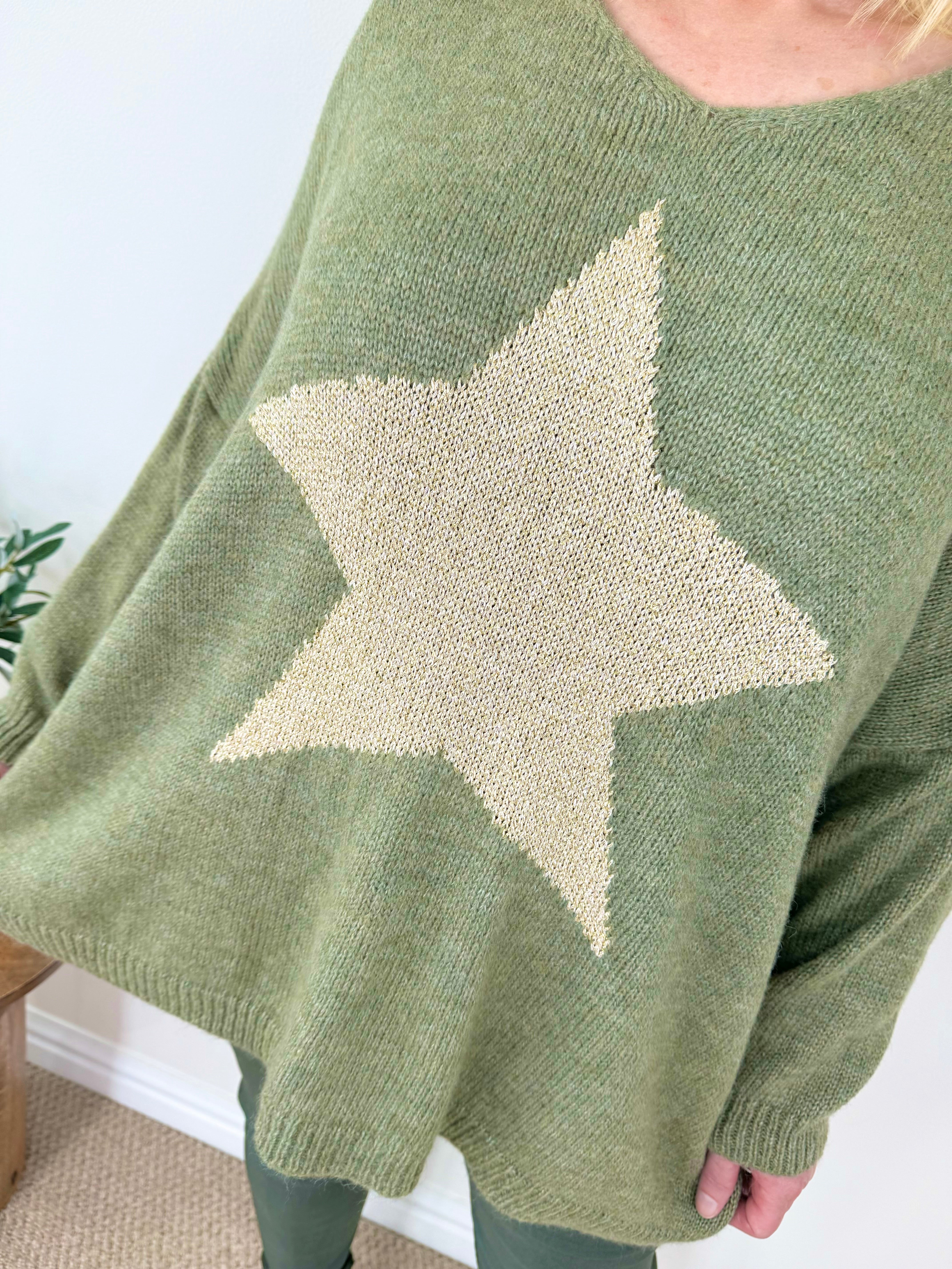 Wool Mix Premium Knit Gold Star Camilla Jumper AW24