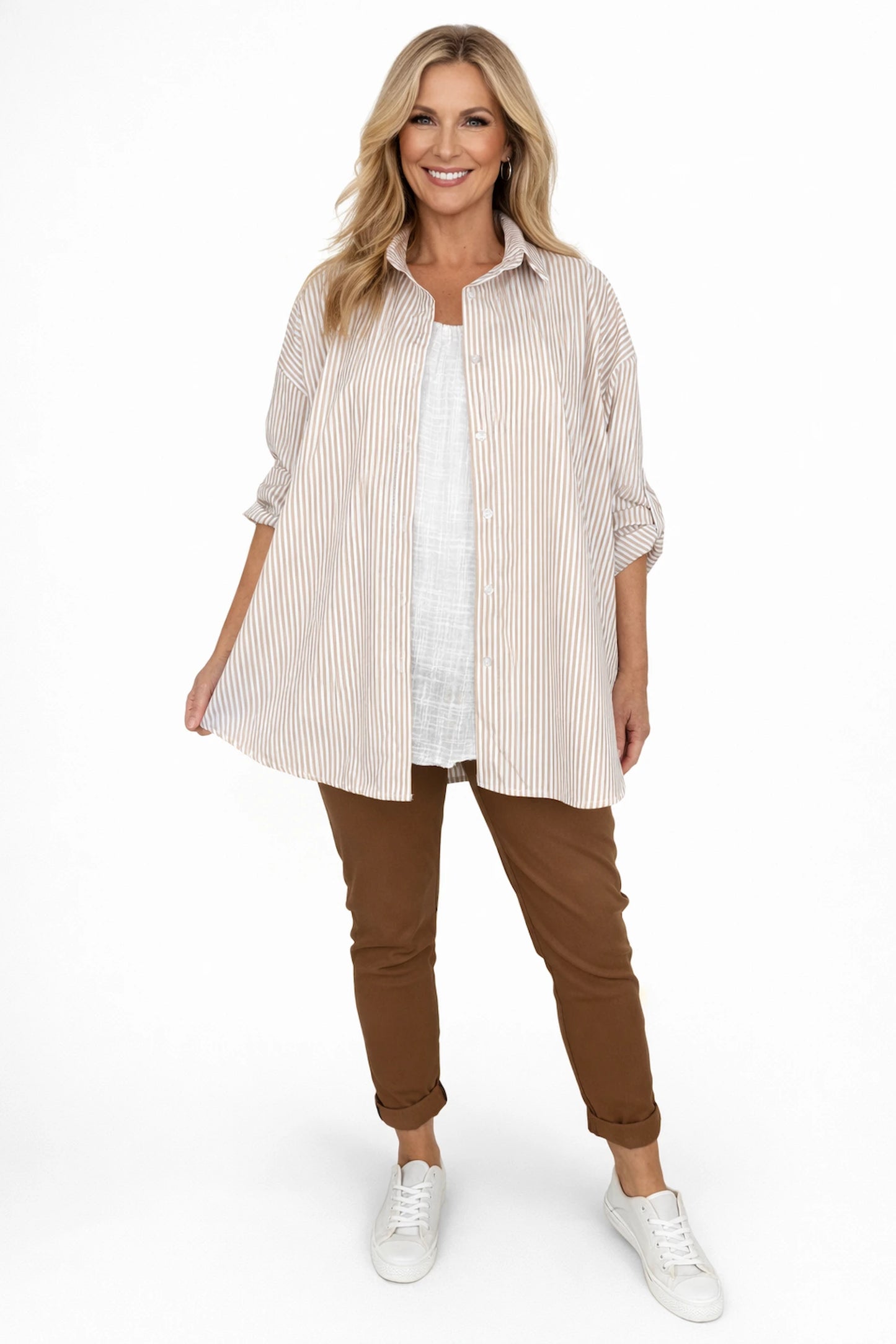 Double Pocket Stretch Chino Pants - Caramel