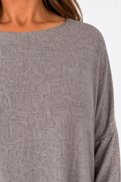 Soft Knit Tuscany Top - Mocha