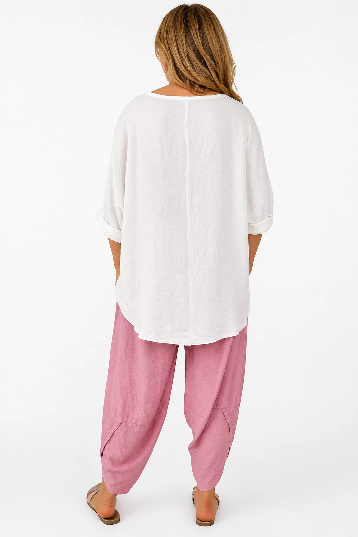Lightweight Flow Telisa Necklace Top - White