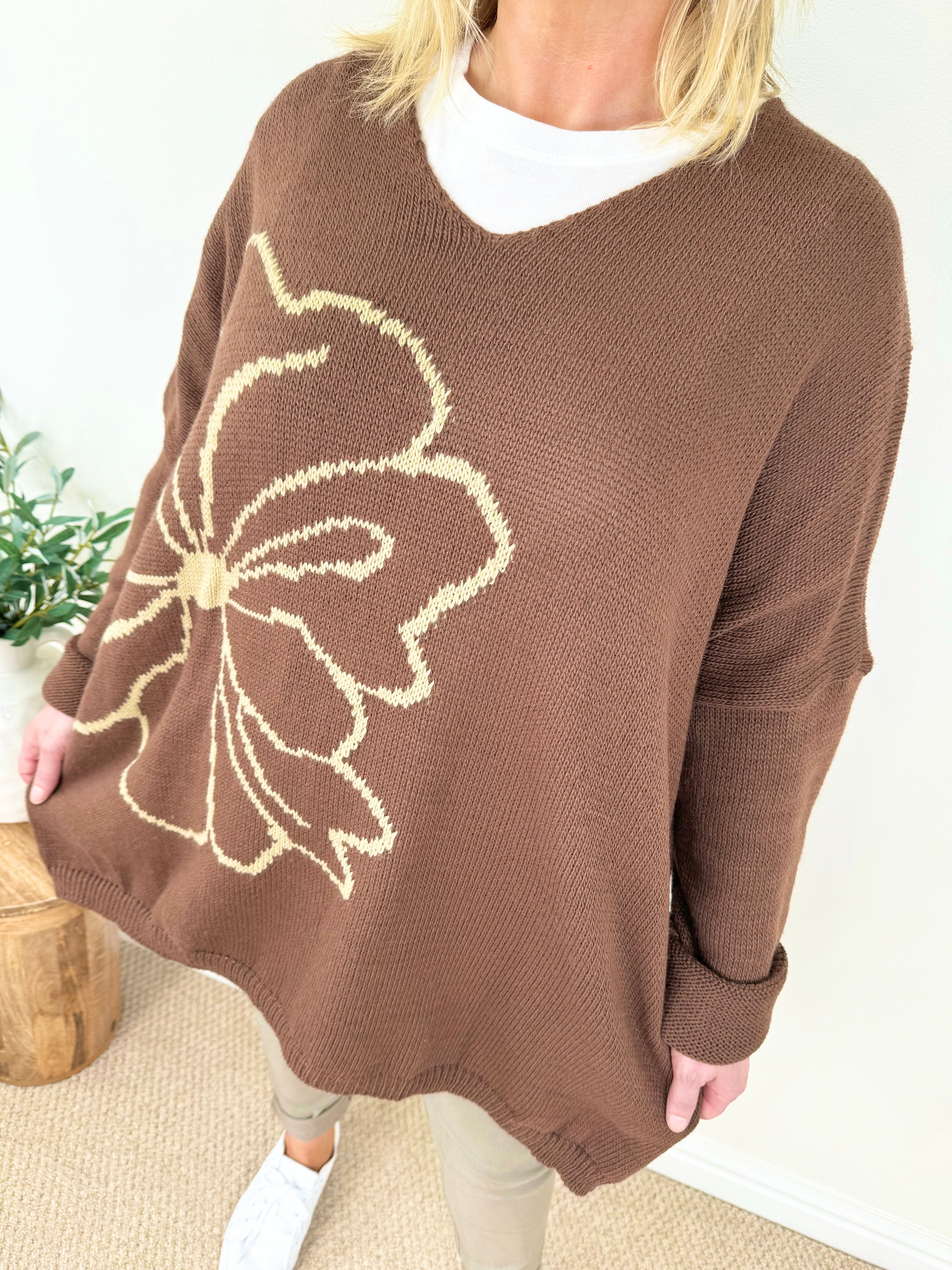 Gold Clover Knit Jumper AW24