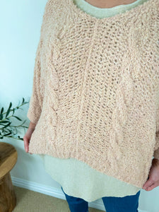 Wool Mix Popcorn Cable Knit Liana Jumper AW24