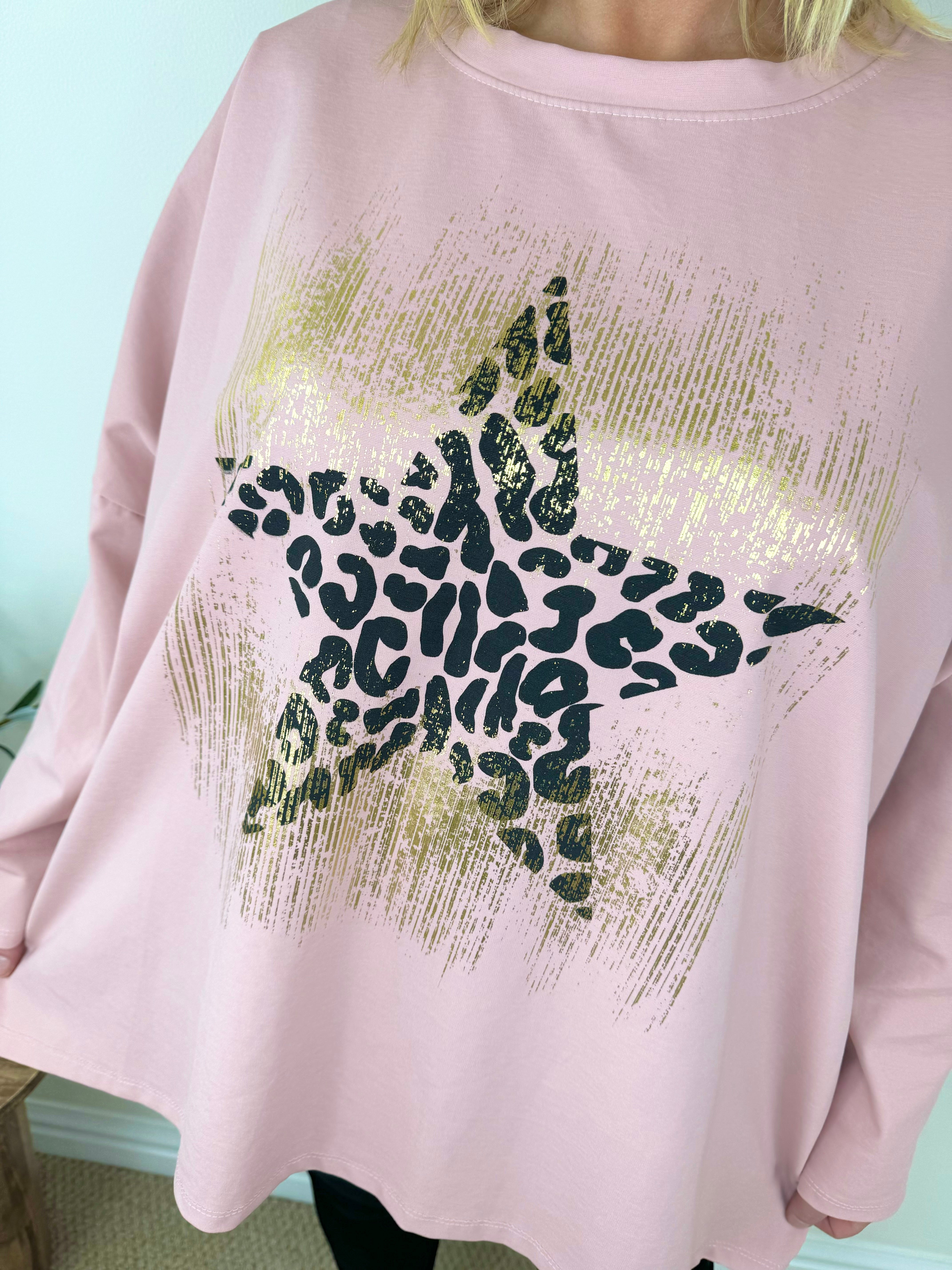 Tiara Gold Star Cotton Sweatshirt SS24