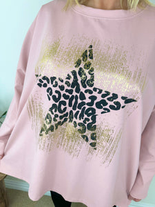 Tiara Gold Star Cotton Sweatshirt SS24