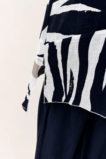 Pure Cotton Kira Top - Navy