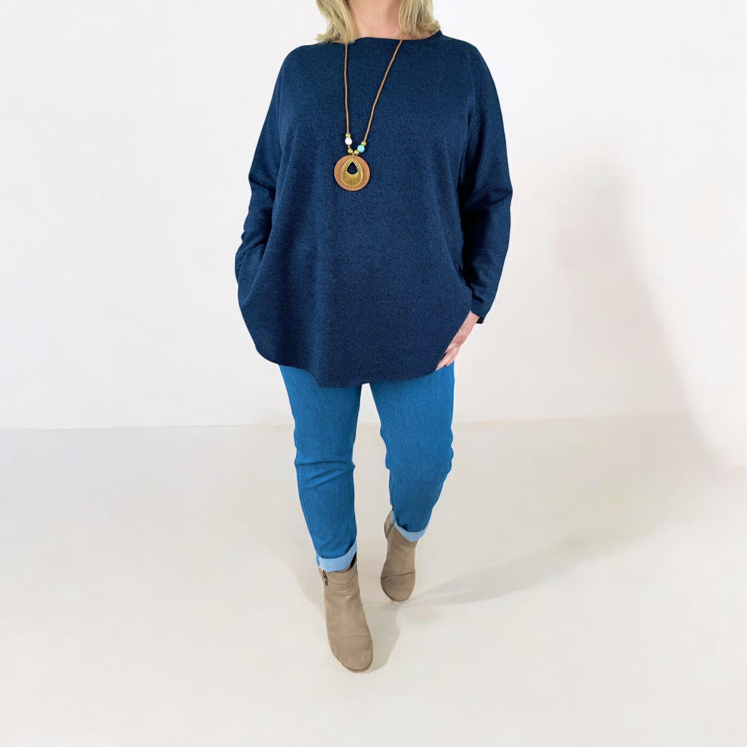 Fine Knit Lucia Necklace Top AW24