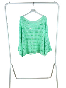 Arilla Crochet Top - Mint