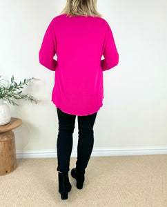 Soft Knit Diamanté Heart Ziara Top AW24