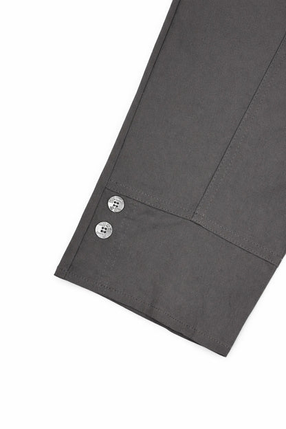 Cotton Double Zipped Pocket Cherry Berry Pants - Mocha