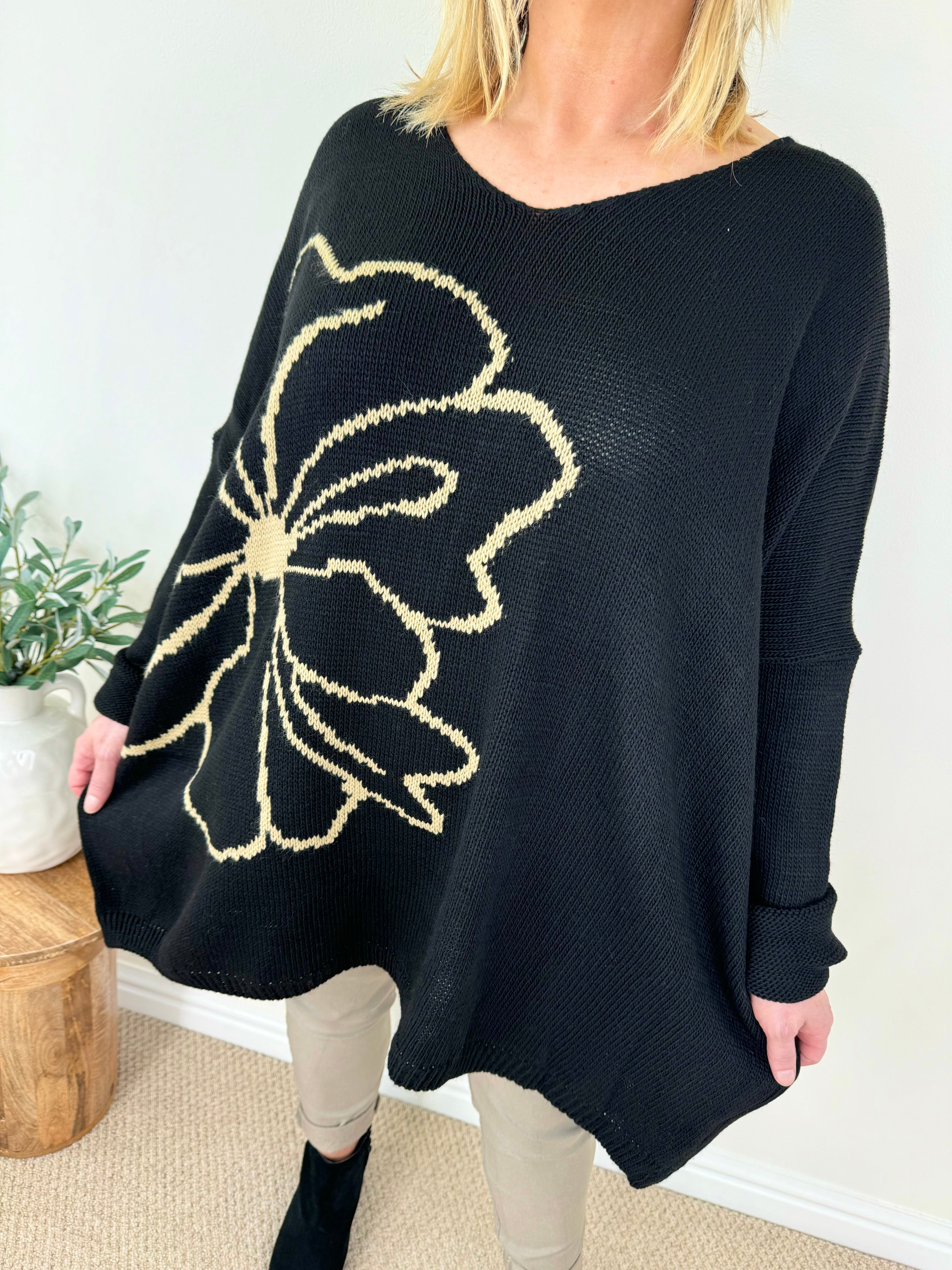 Gold Clover Knit Jumper AW24