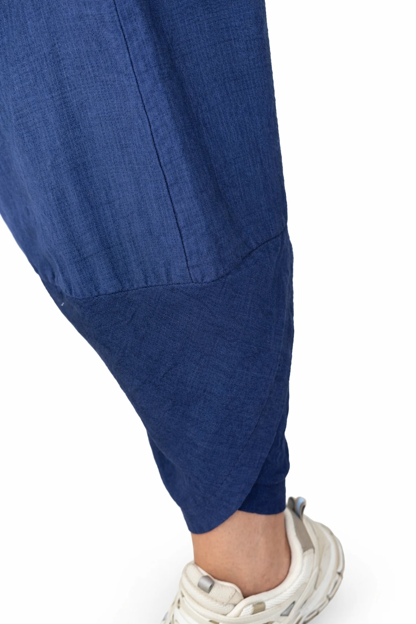 Lagen Look Double Subtle Panel Pocket Elasticated Waist Freya Pants - Navy