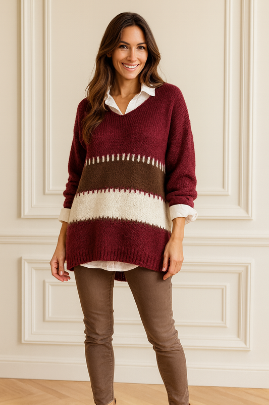 Lamiar Soft Knit Jumper - Wine
