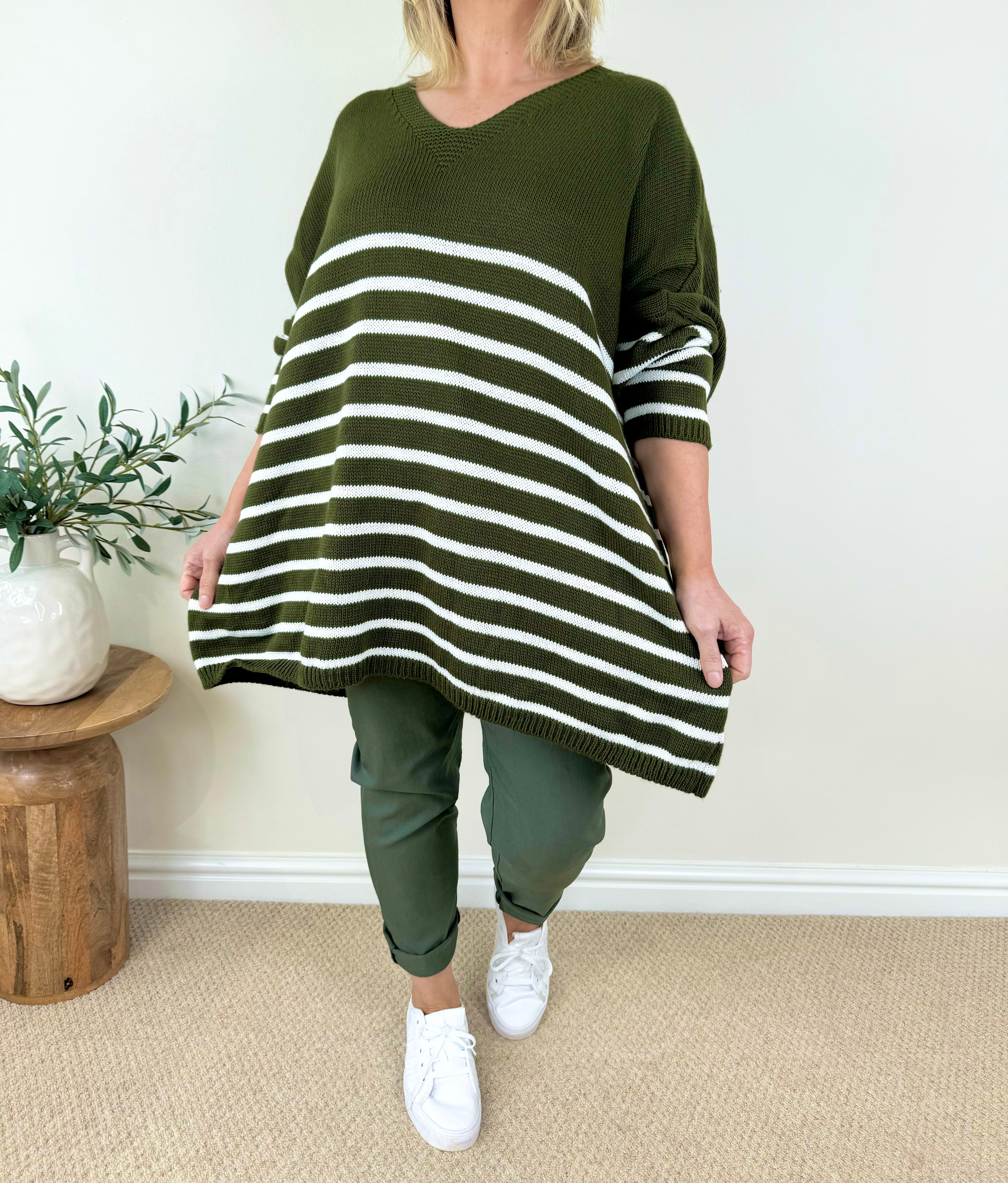 Striped Diana Cosy Knit Jumper AW24